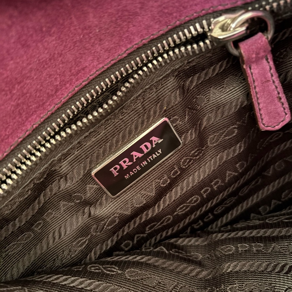 Prada Scamosciato Suede Shoulder Bag - Picture 5 of 7